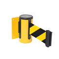 Queue Solutions WallMaster 300, Yellow, 13' Yellow/Black Diagonal Striped Belt WM300Y-YB130